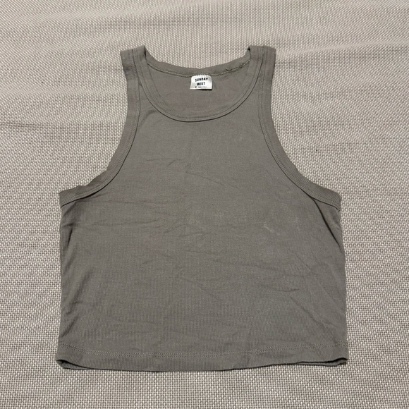 Sunday Best Tops - Aritzia Sunday Best Green Racer Back Tank Top